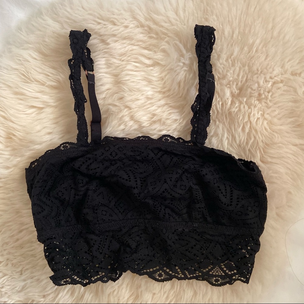 NWT Aerie Black Lace Bralette Size Small